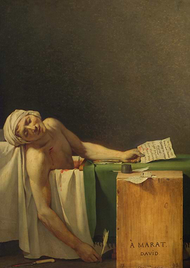 The Death of Marat Painting