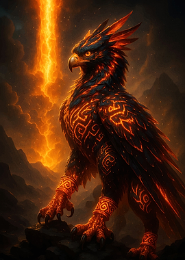 Fiery Phoenix Animal