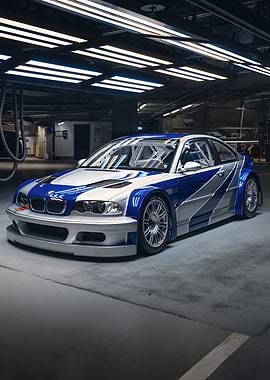 BMW M3 GTR Race Car