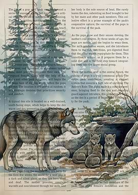 Wolf Family Den Scene