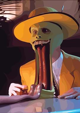 The Green Mask Portrait