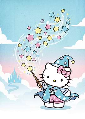 Hello Kitty Wizard with Stars
