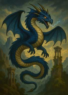 Dragon Fantasy Landscape