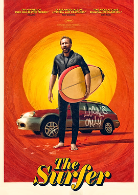 The Surfer movie poster with Nicolas Cage