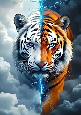 Dual Tiger Lightning Animal
