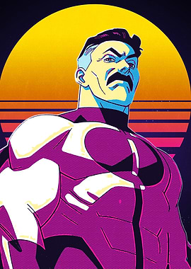 Omni-Man Retro Style Portrait