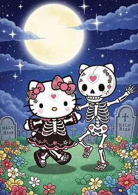 Hello Kitty Dia de los Muertos