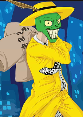 The Green Mask Portrait