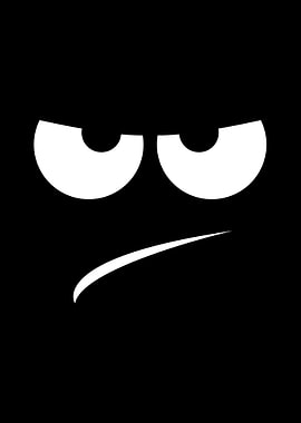 Grumpy Cartoon Face