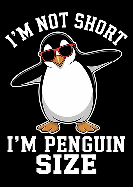Penguin Size Funny Cartoon