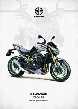 Kawasaki Z900 SE 2025 Motorcycle Illustration