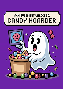 Candy Hoarder Achievement Unlocked Illustration