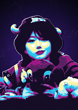 haewon with Stuffed Animal