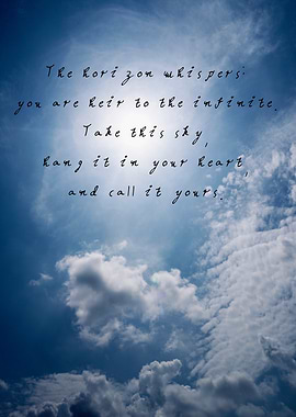 Horizon Whispers under an Infinite Sky