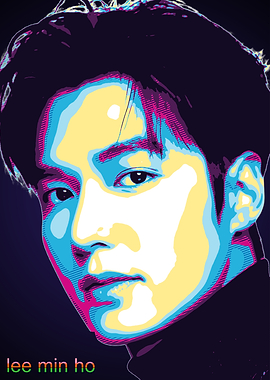 Lee Min Ho Pop Art Portrait