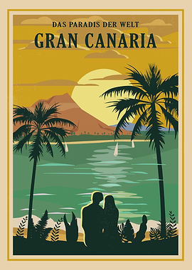 Gran Canaria Travel Poster