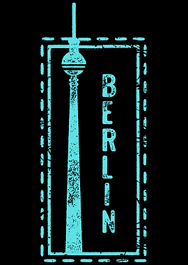 Berlin TV Tower Minimalist Graphic