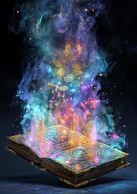Magical Book with Cosmic Energy