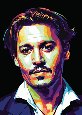 Johnny Depp Pop Art Portrait