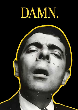 Mr. Bean 'Damn' Expression Art