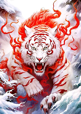 Fierce Tiger Red Stripes