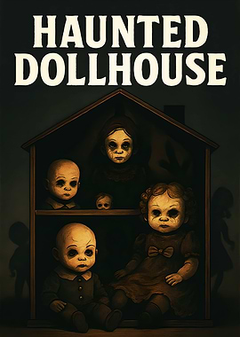 Haunted Dollhouse with Creepy Dolls