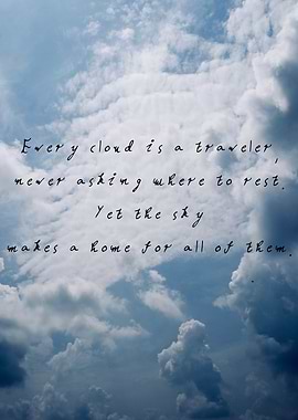 Traveling Clouds Finding a Home in the Sky
