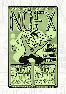 NOFX Concert Poster - Rise Against
