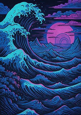 Great Wave Pink Moon