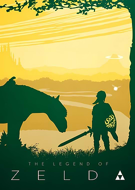 The Legend of Zelda Silhouette Poster