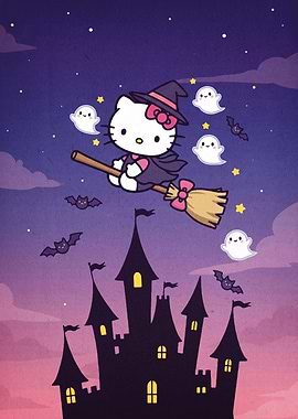 Hello Kitty Halloween Witch
