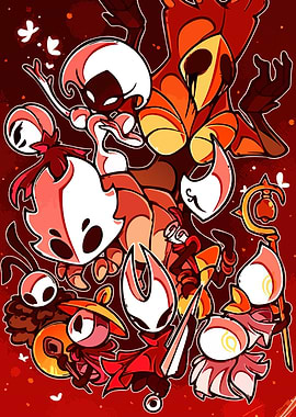 Hollow Knight characters fan art