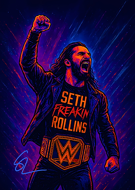 Seth Rollins WWE Art