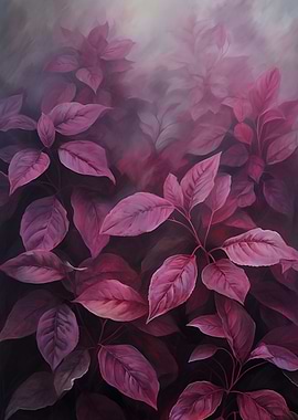 Crimson Leaves Painting