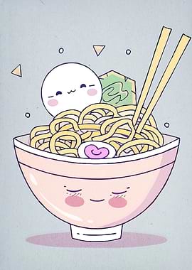 Cute Kawaii Ramen Bowl