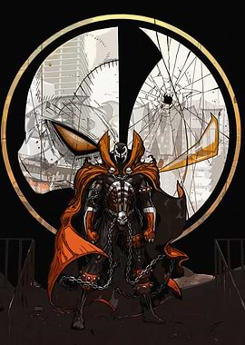 Spawn Comic Book Character Illustration