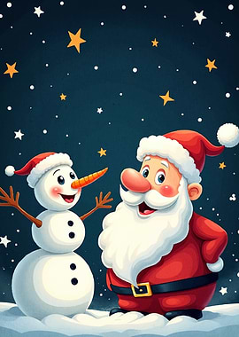 Santa Claus Snowman