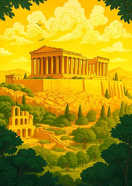 The Parthenon at the Golden Hour