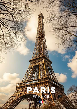 Eiffel Tower in Paris, France