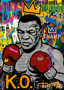 Mike Tyson Graffiti Art