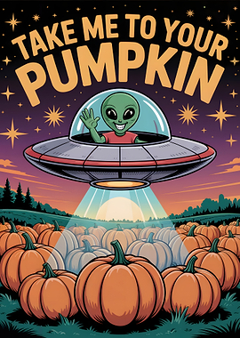 Alien Pumpkin Patch Visit