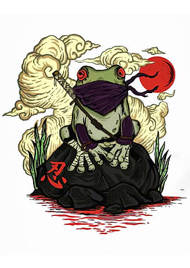 Ninja Frog Illustration