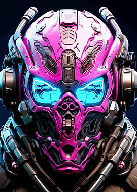 Cyberpunk Robot Portrait