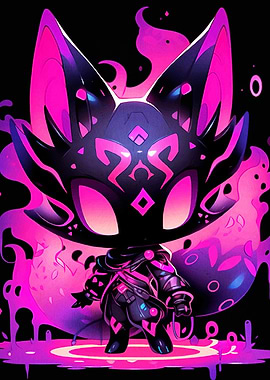 Stylized Cat Character