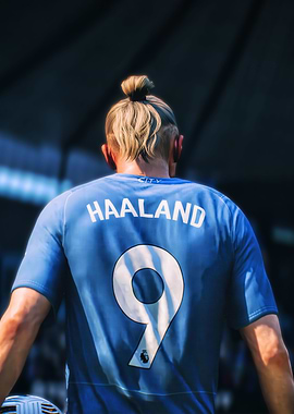 Haaland Number 9 Soccer Jersey