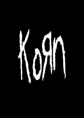 Korn Band Logo Black and White