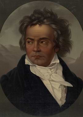 Ludwig van Beethoven Portrait Painting