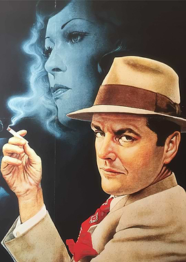 Vintage Detective Film Noir Poster
