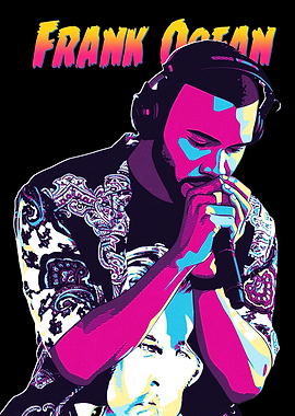 Frank Ocean Pop Art Portrait