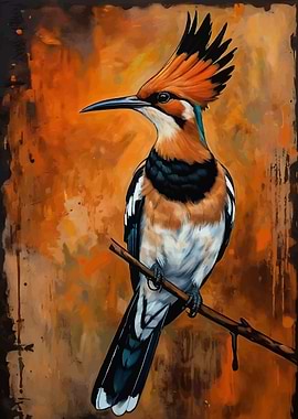 Hoopoe Bird Painting